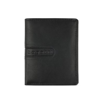 Портмоне BUGATTI Bomba, с защитой данных RFID, чёрное, кожа/полиэстер, 10х2х12,5 см-1