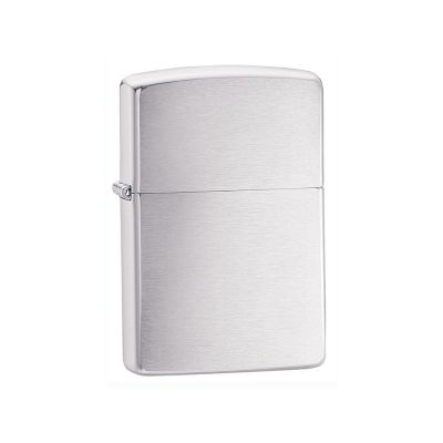 Зажигалка ZIPPO Classic с покрытием Brushed Chrome, латунь/сталь, серебристая, матовая, 38x13x57 мм-0
