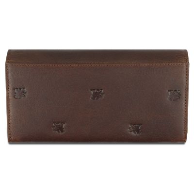 Кошелек Mano Don Leon, натуральная кожа в коричневом цвете, 19 х 10 см-1