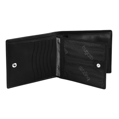 Портмоне BUGATTI Vertice, чёрное, натуральная воловья кожа, 11,5х2х10 см-2