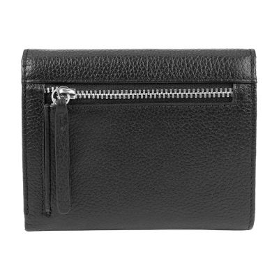 Кошелёк женский BUGATTI Linda, чёрный, натуральная воловья кожа, 12х3х9,5 см-2