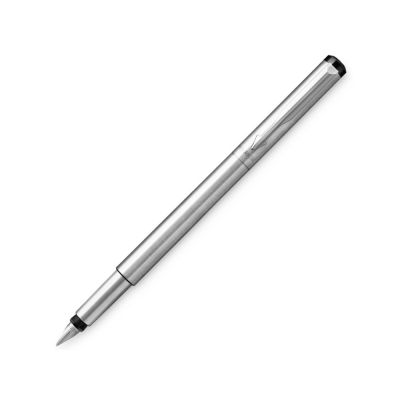 Ручка перьевая Parker Vector Standard Stainless Steel CT, серебристый-0