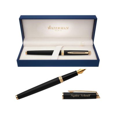 Перьевая ручка Waterman Hemisphere, цвет: MattBlack, перо: F-4