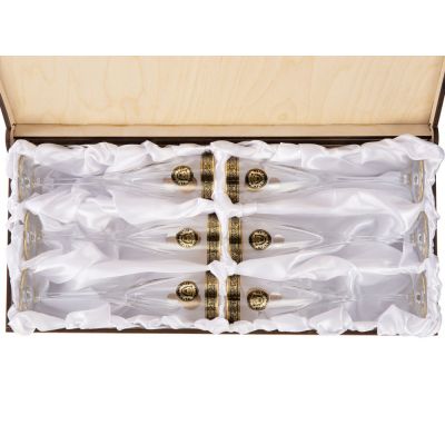 Набор бокалов для шампанского Сила льва-4