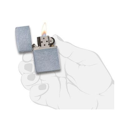 Зажигалка ZIPPO Classic с покрытием Street Chrome™, латунь/сталь, серебристая, матовая, 38x13x57 мм-3
