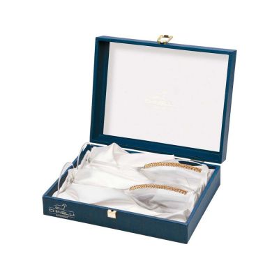 Бокалы для шампанского с кристаллами Swarovski Chinelli-1