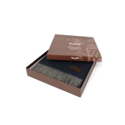 Плед MARZOTTO ERMES 1640, синий/серый-2