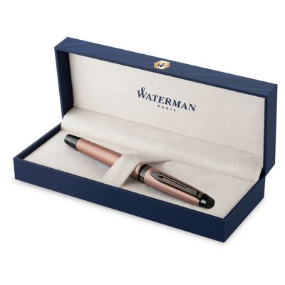 Ручка-роллер Waterman Expert Rose Gold F BLK в подарочной упаковке-1