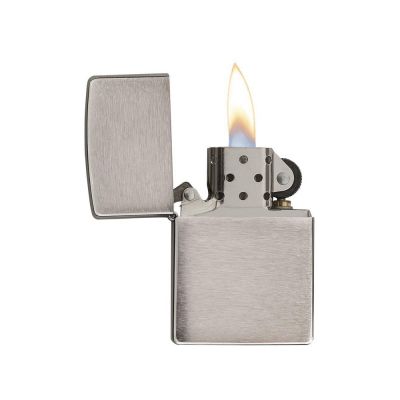 Зажигалка ZIPPO Classic с покрытием Brushed Chrome, латунь/сталь, серебристая, матовая, 38x13x57 мм-1