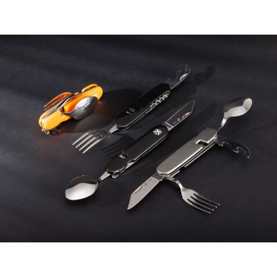 Нож перочинный Stinger, 109 мм, 8 функций, материал рукояти: нержавеющая сталь (серебристый)-6