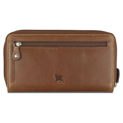 Кошелек Mano Don Montez, натуральная кожа в коньячном цвете, 19 х 10,3 см-1