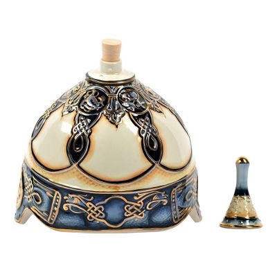 Штоф Шлем (цветной с золотом), 3л-3