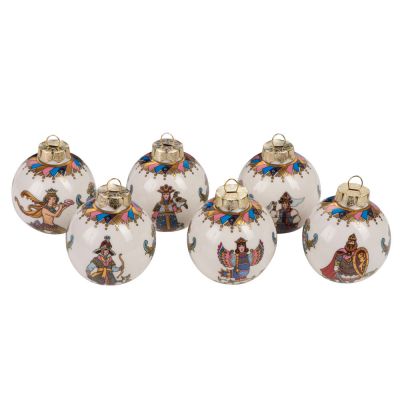 Набор новогодних шаров, 6 шт.-1