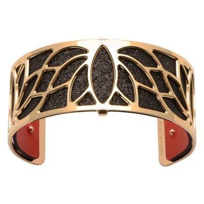 Браслет-бэнгл из латуни с гальваническим покрытием жёлтым золотом, 25мм-1