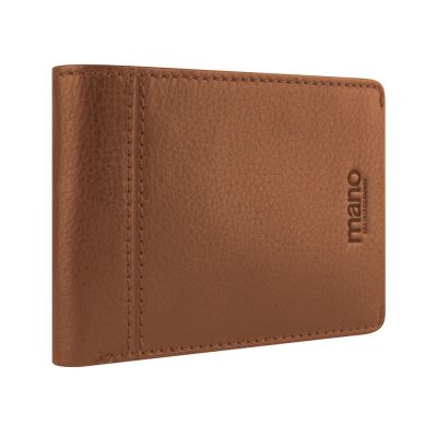 Бумажник Mano Don Montez, натуральная кожа в коньячном цвете, 12,8 х 9 см-2