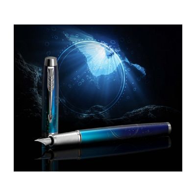 Перьевая ручка Parker IM Royal SE The Last Frontier Deep Sea CT, перо: F, цвет чернил: blue, в подарочной упаковке.-8