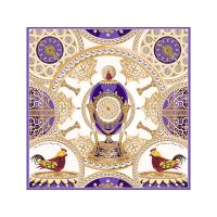 Платок Пасхальное яйцо-часы Петушок