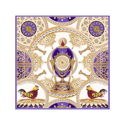 Платок Пасхальное яйцо-часы Петушок-0