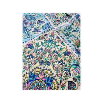 Платок Русская эмаль нежная 100% шёлк-1