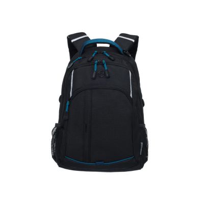Рюкзак TORBER ROCKIT с отделением для ноутбука 15.6, чёрный/синий, нейлон, 32 х 14 х 50 см, 22л-2