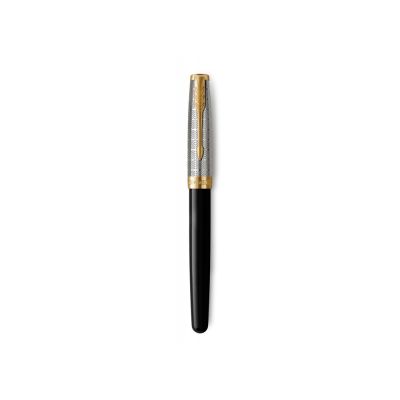 Перьевая ручка Parker Sonnet Premium Refresh BLACK GT, перо 18K, перо: F, цвет чернил black, в подарочной упаковке-3