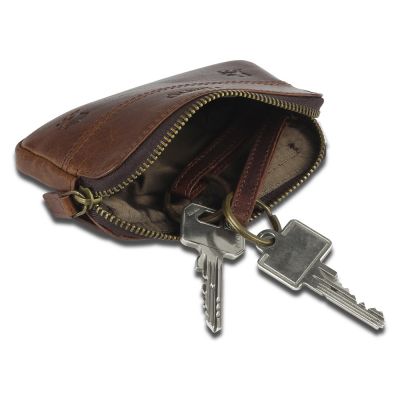 Ключница Mano Don Leon, натуральная кожа в коричневом цвете, 12 х 7 см-6