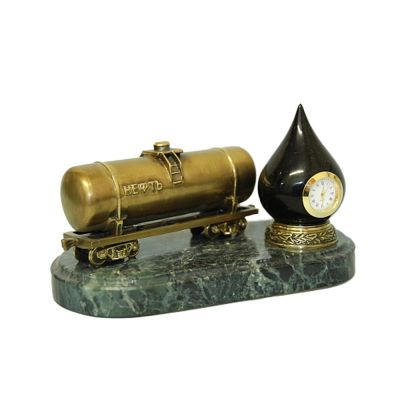 Настольные часы Черное золото-0