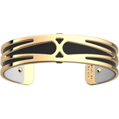 Браслет-бэнгл из латуни с гальваническим покрытием жёлтым золотом, 14мм-3