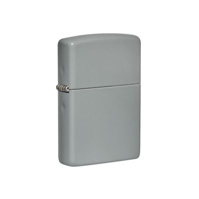 Зажигалка ZIPPO Classic с покрытием Flat Grey, латунь/сталь, серая, глянцевая, 38x13x57 мм-0