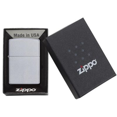 Зажигалка ZIPPO Classic с покрытием Satin Chrome™, латунь/сталь, серебристая, матовая, 38x13x57 мм-5