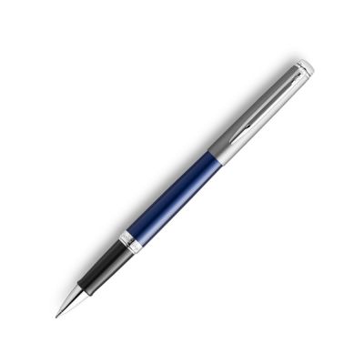 Ручка роллер Waterman Hemisphere Entry Point Stainless Steel with Blue Lacquer в подарочной упаковке-0