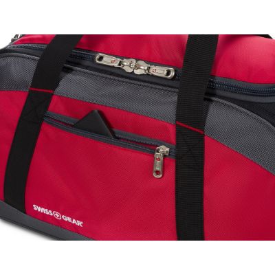 Сумка спортивная SWISSGEAR, красный/серый/чёрный, полиэстер 1200D, 52х25х30 см, 39 л-7