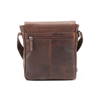 Сумка через плечо KLONDIKE DIGGER Erin, натуральная кожа цвета коньяк, 32 x 28 x 8 см-4