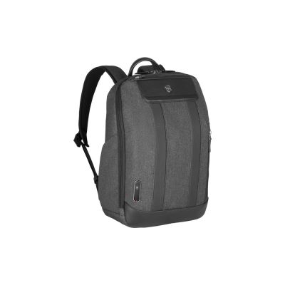 Рюкзак VICTORINOX Architecture Urban2 City Backpack 14'', серый, полиэстер / кожа, 30x19x42 см, 17 л-1