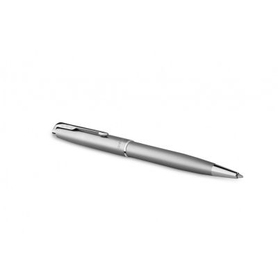 Шариковая ручка Parker Sonnet Stainless Steel CT, толщина линии M, цвет чернил черный, в подарочной упаковке-2