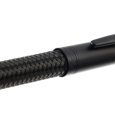 Ручка шариковая Pierre Cardin TISSAGE, цвет - черный. Упаковка B-1-3