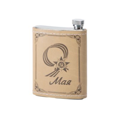 Фляга 500 (белая кожа), 0,25 л-0