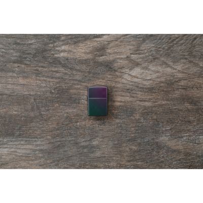 Зажигалка ZIPPO Classic с покрытием Iridescent, латунь/сталь, фиолетовая, матовая, 38x13x57 мм-5