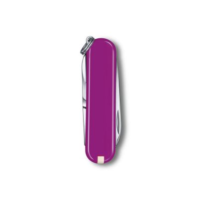 Нож-брелок VICTORINOX Classic SD Colors Tasty Grape, 58 мм, 7 функций, фиолетовый-2