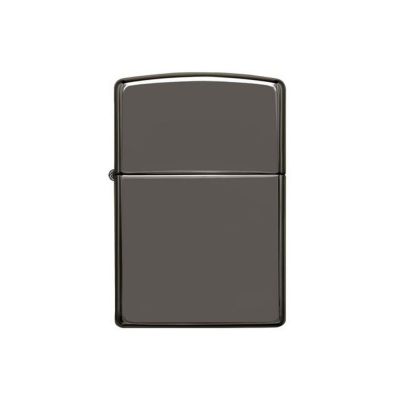 Зажигалка ZIPPO Classic с покрытием Black Ice, латунь/сталь, чёрная, глянцевая, 38x13x57 мм-2