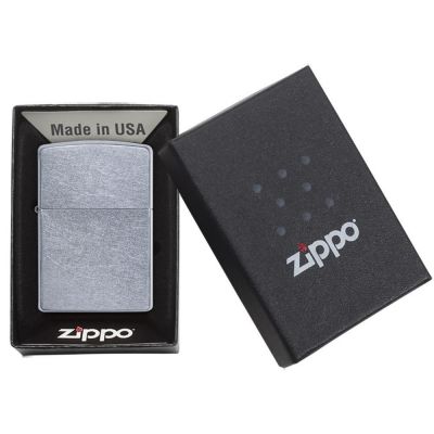 Зажигалка ZIPPO Classic с покрытием Street Chrome™, латунь/сталь, серебристая, матовая, 38x13x57 мм-4