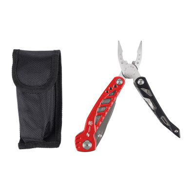 Мультитул Stinger, 105x30 мм, 11 функций, сталь/алюминий, красно-чёрный, в нейлоновом чехле-3