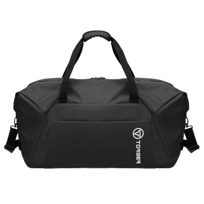 Сумка дорожная TORBER Mobi, чёрная, полиэстер 900D с PU покрытием, 65 х 37 х 34 см-0