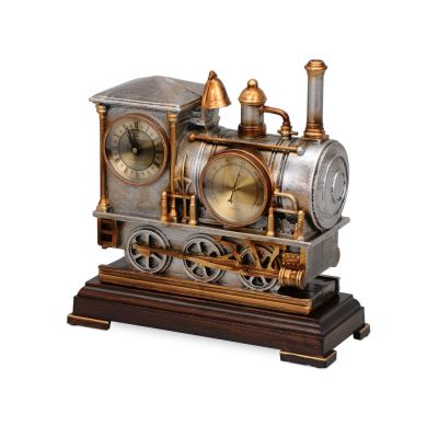 Погодная станция Паровоз, бронза с чернением-0