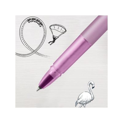 Ручка-роллер Parker Vector  XL Lilac CT, цвет чернил black, стержень: F, в подарочной упаковке.-17