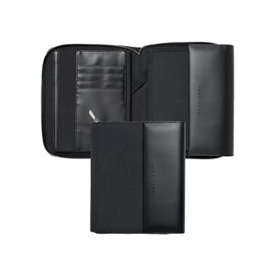 Папка для участника конференции формата А5 Advance Fabric Dark Grey. Hugo Boss-0