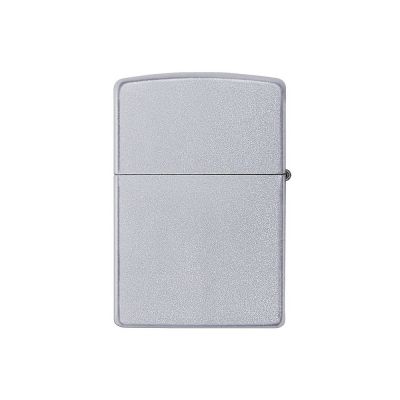 Зажигалка ZIPPO Classic с покрытием Satin Chrome™, латунь/сталь, серебристая, матовая, 38x13x57 мм-1
