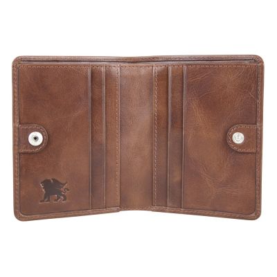 Портмоне для кредитных карт Mano Don Luca, натуральная кожа в коньячном цвете, 8,5 х 11 см-3