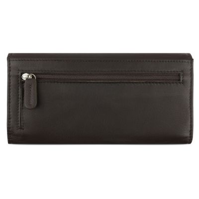Кошелёк женский BUGATTI Banda, с защитой RFID, коричневый, кожа/полиэстер, 18,5х2,5х9,5 см-5