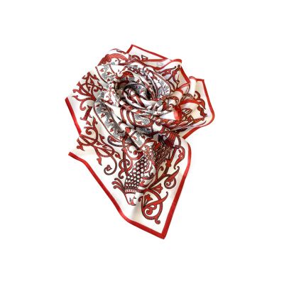 Платок Русское сердце 100% шёлк-5